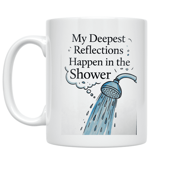 Shower Thoughts Design - Personal Development Enthusiast - 11 oz Ceramic Coffee Mug