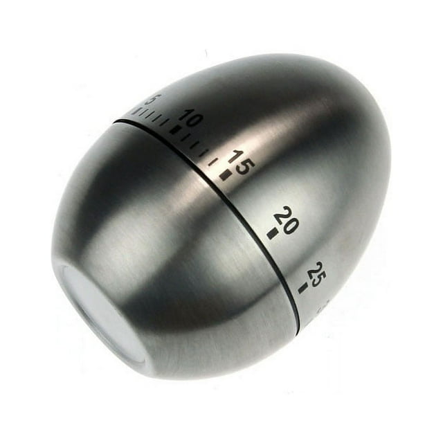 Shower Timer Shut off Shower Head Timer Stainless Steel Egg Shaped Kitchen Timer 60 Minute Alarm