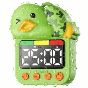 Shower Timer Waterproof Visual Timer for Kids -Duck Digital Toddler Countdown Timer Rechargeable Potty Training Shower Clock for Bathroom