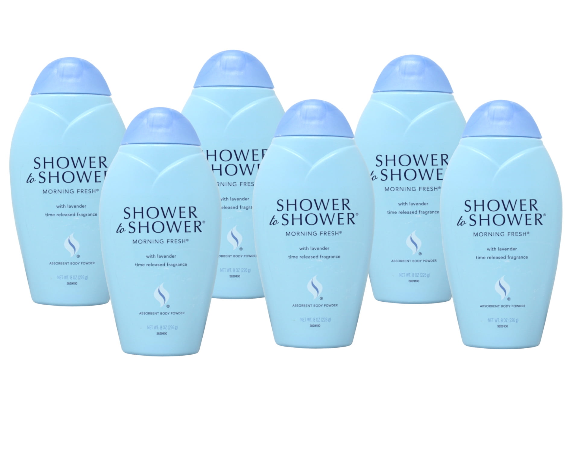 Shower To Shower Absorbent Body Powder, Morning Fresh, 8 Oz, - 6 Pack ...