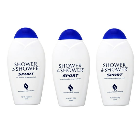 (3 pack) Shower To Shower Sport Fresh Refreshing Powder - 8 Oz