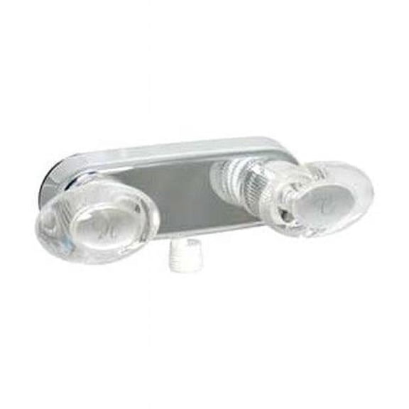 Shower Valve & 4 in. D-Spud, Chrome - Quarter Oval