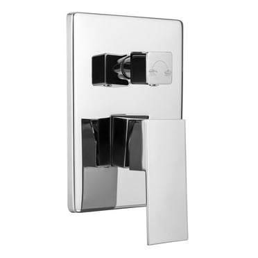 Shower Valve Pressure Balancing Mixer Control 2 Outlet Function Solid Brass Silver