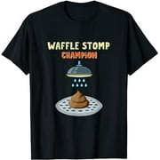 Shower Waffle Turd Stomp Poop Champion Cartoon Toilet Paper T-Shirt