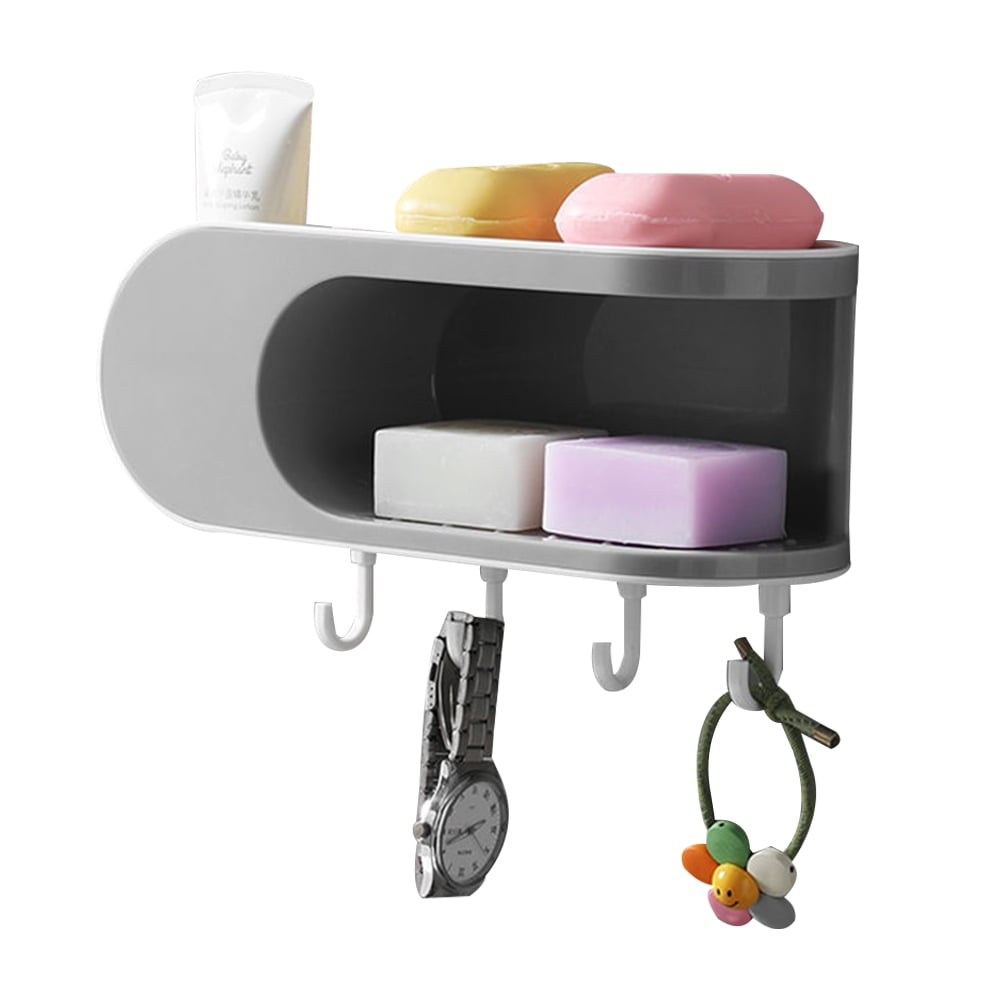 Shower Wall Soap Dish Holder: Wall Mounted Draining Soap Saver for ...