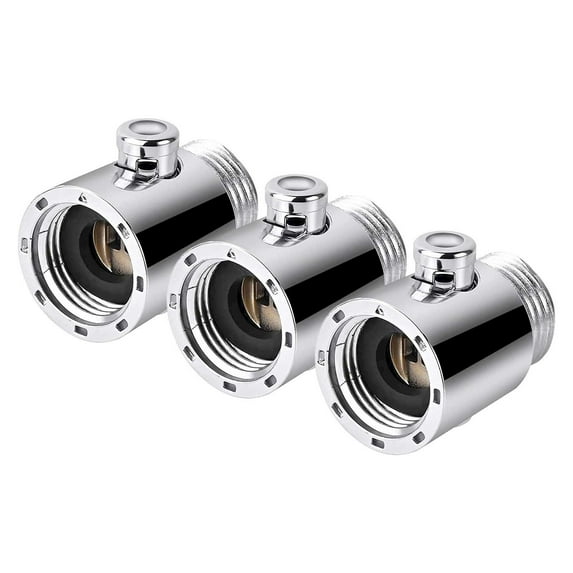 Shower Water Restrictor, Adjustable Volume & Pressure Control Valve, Rustproof Handheld Shower Shut Off Valve Replacement For Water Conservation(3Pc)