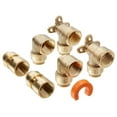 Shower and Tub Connection Kit, Push to Connect Brass Plumbing Fittings