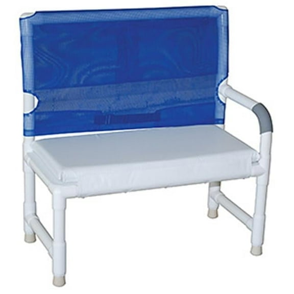Shower bench with adjust height - legs on one side