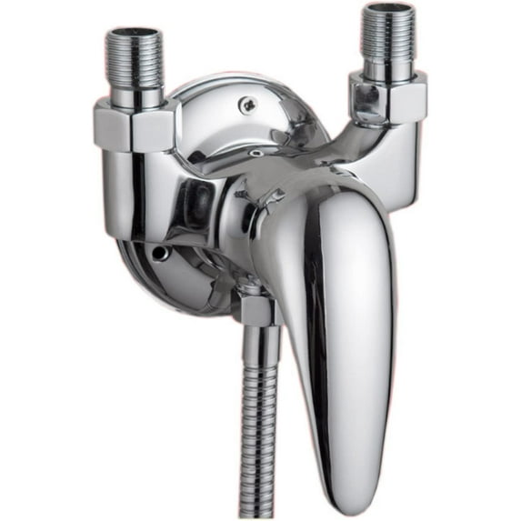 Shower diverter Hot And Cold Tee Mixing Valve, Brass shower head diverter with handheld mount shower splittershower head adapter,Chrome B