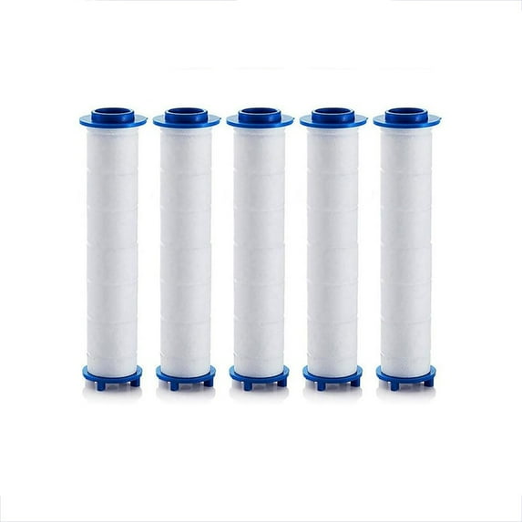 Shower head Filters, 5 Pcs, Ion Shower Drops Head Filter, PP Cotton Filtered Shower Handheld, Filter Element Multiple Specifications, Suitable for Different Models of Shower Heads, 0.94"x2.95", Blue