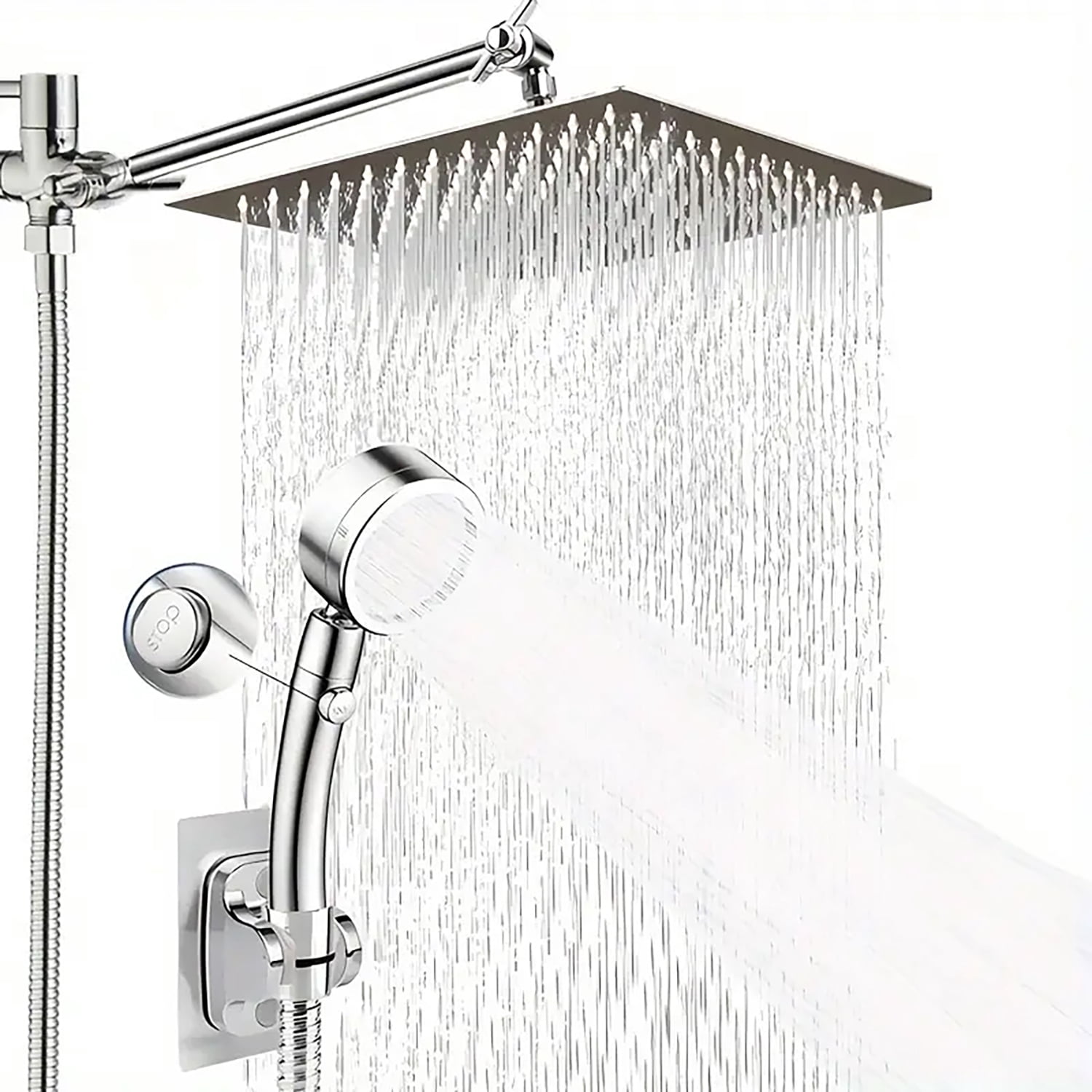 Shower head, high-pressure rain shower head / handheld shower ...