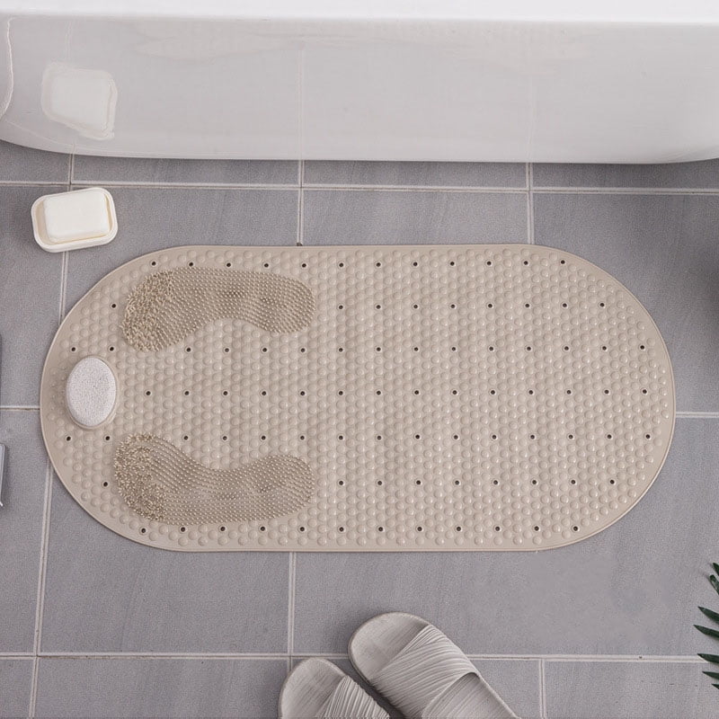 Shower mat Non-slip bath mat Antibacterial bath mat 40x80cm Massage mat with grinding wheel ...