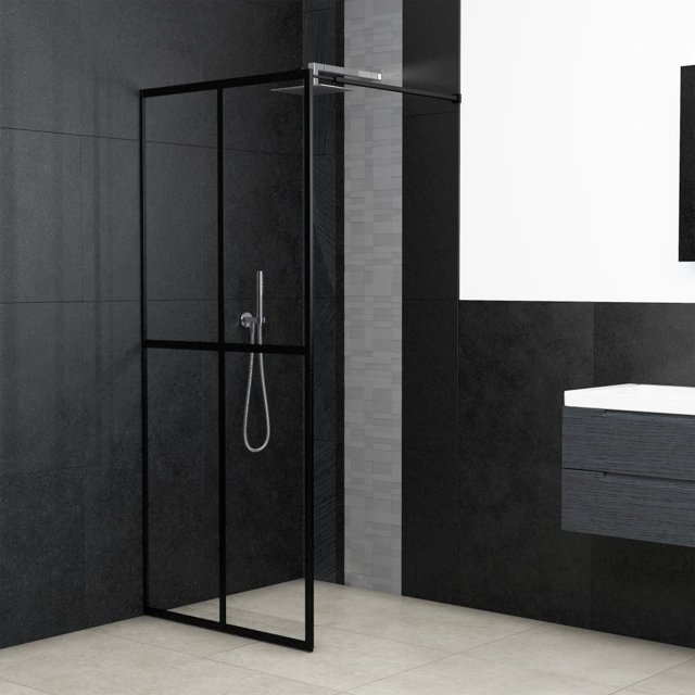 Shower screen for walkin shower clear safety glass 118x190 cm