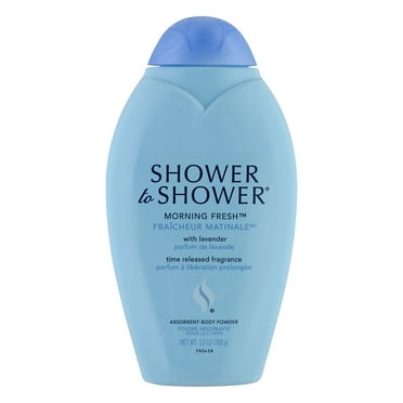 Shower to Shower Talc Free Body Powder Moisture Control for Women and Men, Morning Fresh, 13 oz