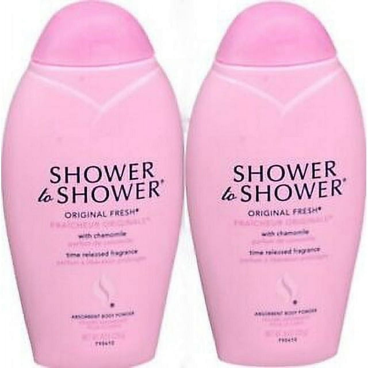 Shower to Shower Body Powder ORIGINAL FRESH 8oz ( 2 pack ) PINK