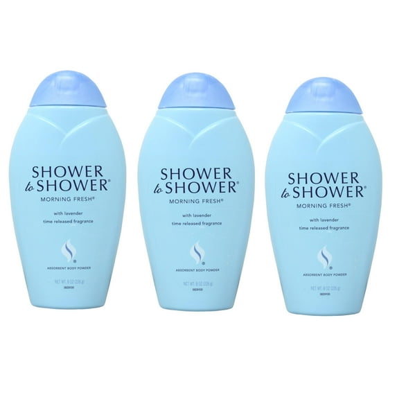 Shower to Shower Morning Fresh Body Powder, 8 Oz (3 Pack)