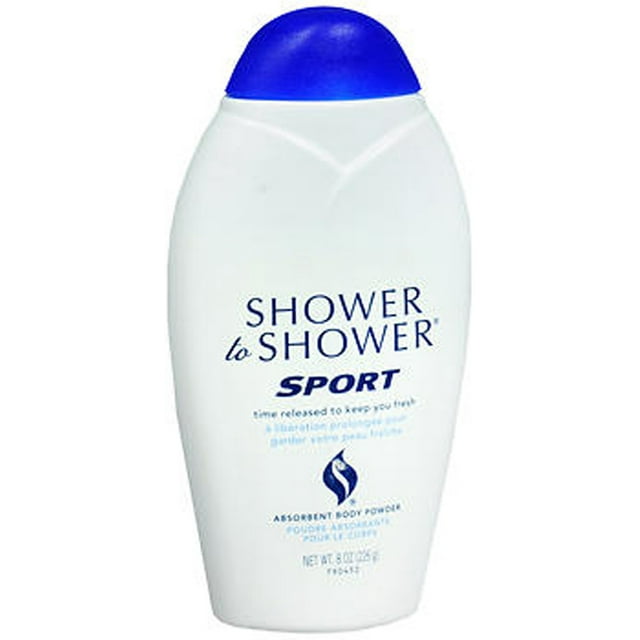 Shower to Shower Sport Absorbent Body Powder 8 Ounce (Talc Free