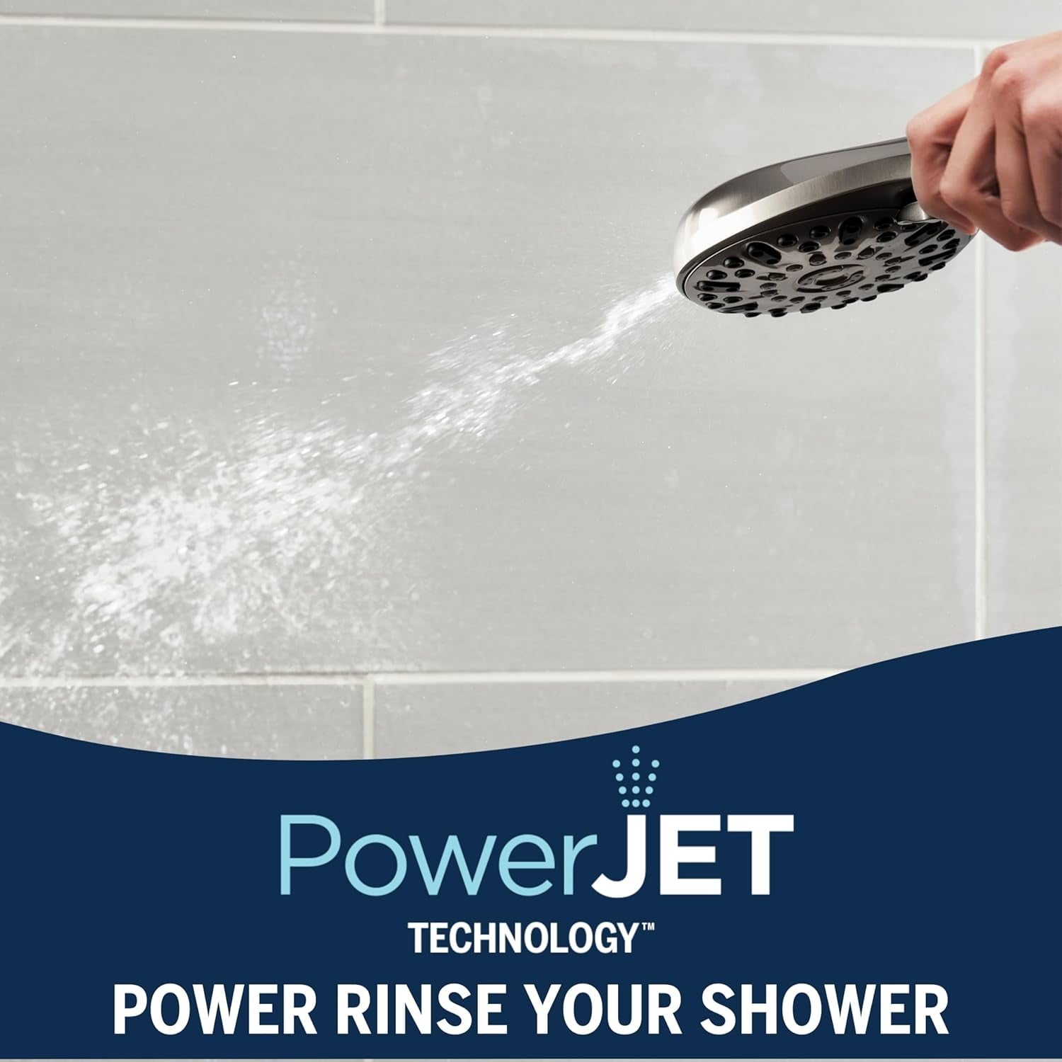 ShowerClean Pro Hand Held Shower High Pressure Rinser With Built-in ...
