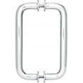 thumbnail image 1 of Showerdoordirect 66WWBN 6 in. Tubular Back-to-Back Shower Door Pull Handles with Washers - Brushed Nickel, 1 of 1