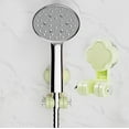 thumbnail image 1 of Showerhead Rack Suction Cup Adjustable No Drill 10.5x6.8x6cm Bathroom Holder with Hooks Easy Install Removable for Renters Home Bath Supplies Storage, 1 of 5