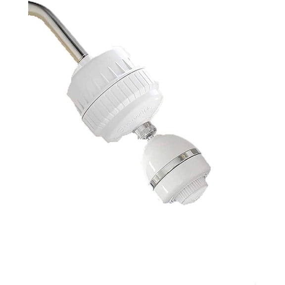 Waterwise Deluxe Showerwise Filtration System (Model 1195) | Advanced Shower Filter for Chlorine & Chemical Reduction | Improves Hair, Skin & Water Quality | Easy Install, Long-Lasting Cartridge