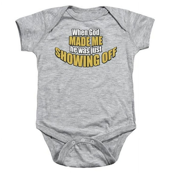 Showing Off-Infant Snapsuit, Athletic Heather - Large - 18 Month