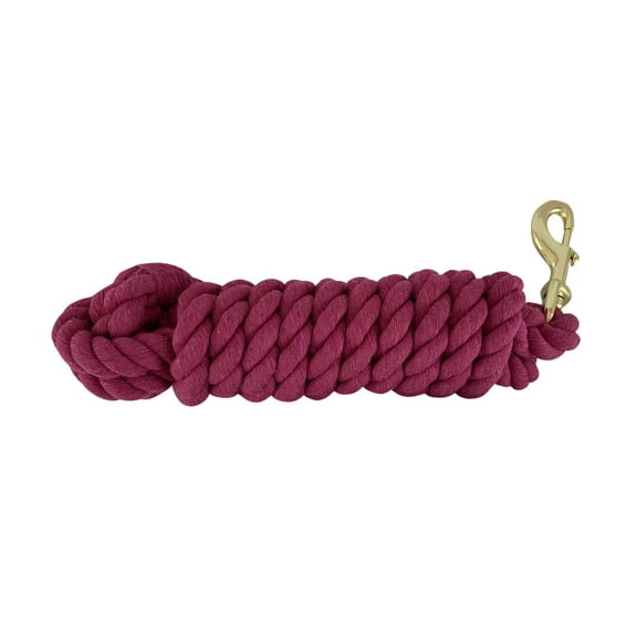 Showman 10' Braided Cotton Lead w/ Brass Snap