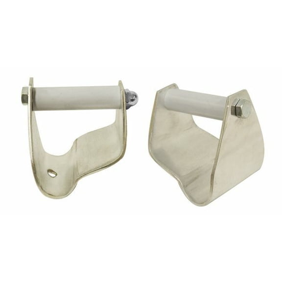 Showman 2 1/2" Polished Aluminum Saddle Stirrup Correctors