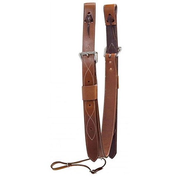 Showman 2" Wide Leather Back Cinch w/ Roller Buckles