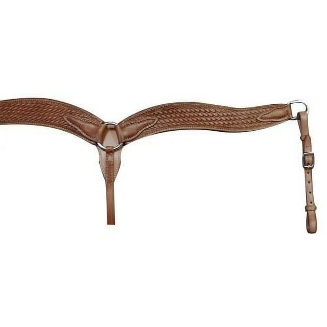 Bavette D'encolure Western En Cuir Sculpté - Aledosaddlery, Fait Main