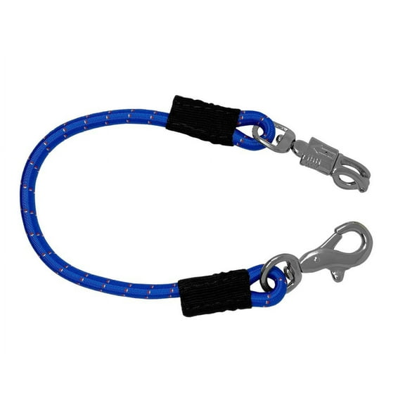 Showman 29" Bungee Trailer Tie w/ Quick Release Panic Snap (Blue)