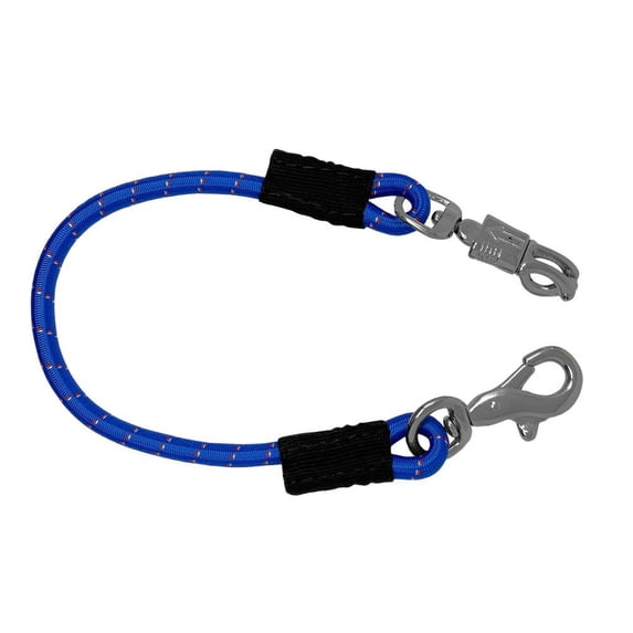 Showman 29" Bungee Trailer Tie w/ Quick Release Panic Snap (Blue)