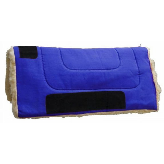 Showman 32" x 32" Heavy Canvas Top Saddle Pad (Blue)