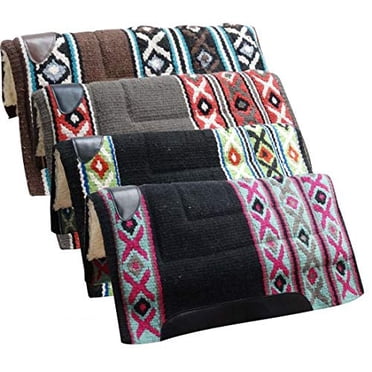 Showman Cutter Saddle Pad – 36x34 – Memory Foam Bottom With Navajo Design – Model 6214