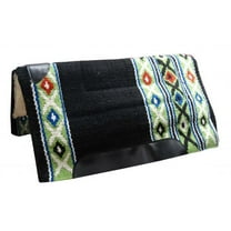 Showman 36" x 34" 100% Woven Wool Saddle Pad w/ Fleece Bottom