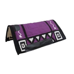 Showman 36" x 34" Woven Wool Top Cutter Style Saddle Pad (Purple)