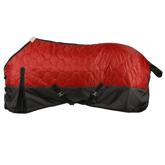 Showman 420 Denier Quilted Nylon Horse Blanket (Red, 82")