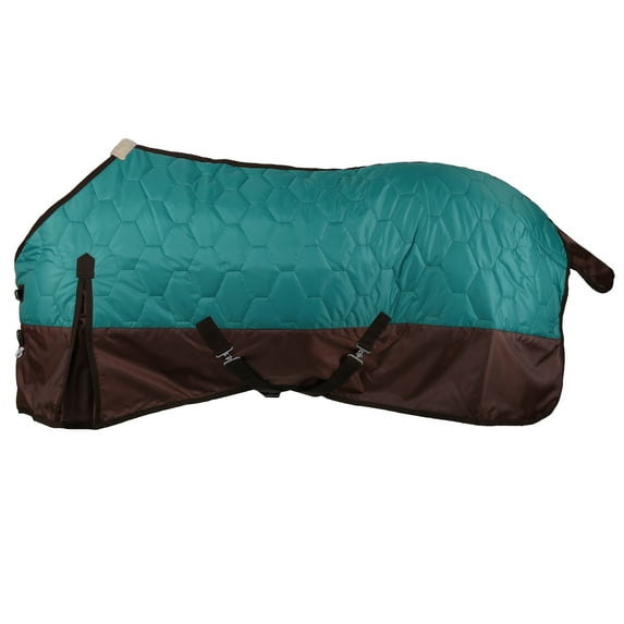 Showman 420 Denier Quilted Nylon Horse Blanket (Teal, 82")