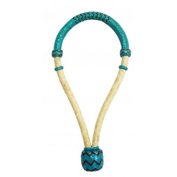 Showman 5/8" Teal Rawhide Core Bosal
