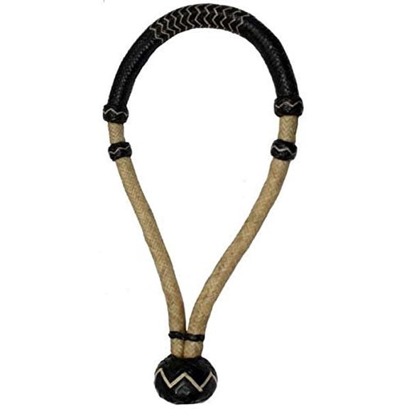Showman 5/8" Two-Toned Rawhide Braided Show Bosal