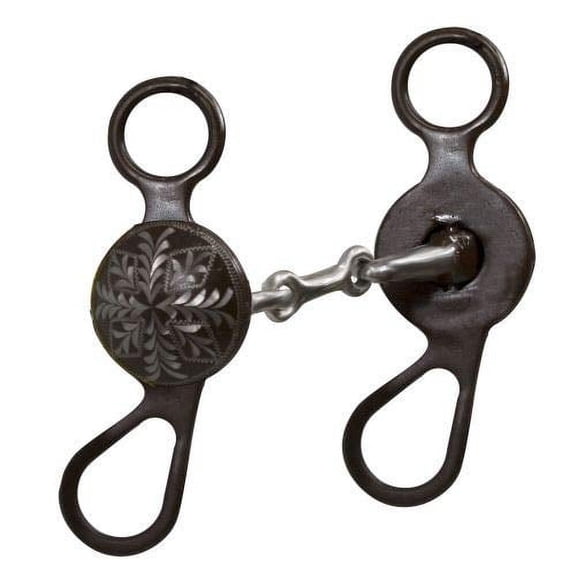 Showman 5" Brown Steel Concho Bit w/ Dogbone Mouth