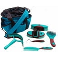 thumbnail image 1 of Showman (6) Piece Soft Grip Horse Grooming Kit w/ Nylon Carrying Bag, 1 of 1