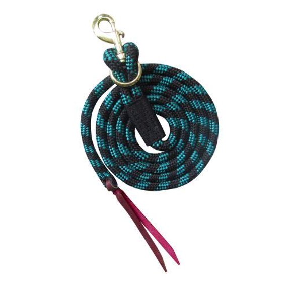 Showman 8' Nylon Pro Braid Lead Rope w/ Removable Brass Snap