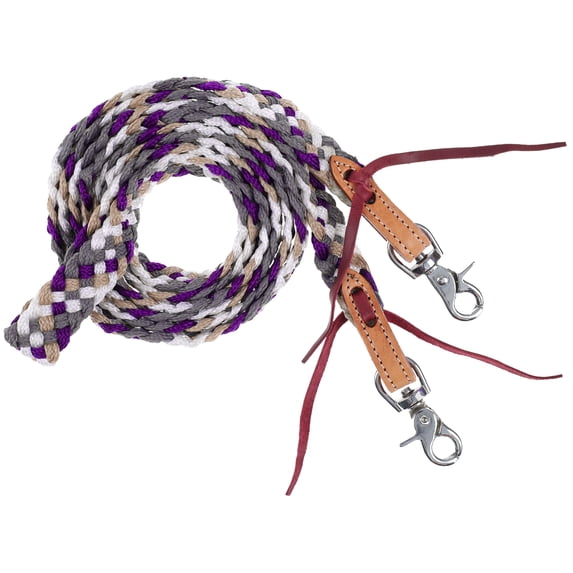 Showman 8' Violet Valley Mule Tape Contest Reins - Walmart.com