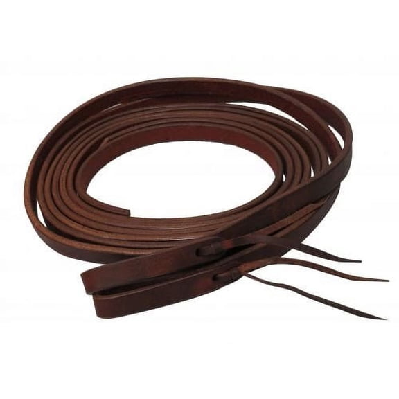 Showman 8' X 5/8" Oiled Harness Leather Split Reins