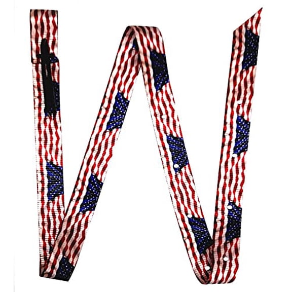 Showman American Flag Print Nylon Tie Strap