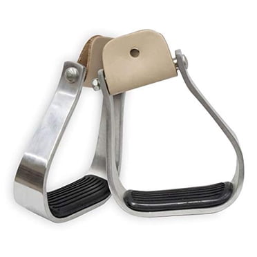 Showman Twisted Aluminum Stirrups With Wide Rubber Grip - Lightweight Riding Comfort