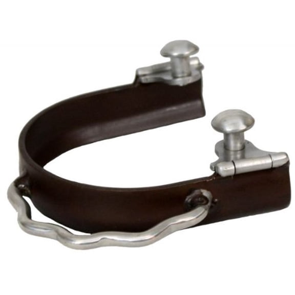 Showman Antique Brown Steel Sidewinder Bumper Spurs