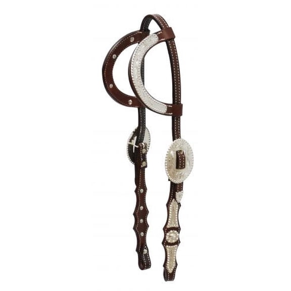 Showman Argentina Cow Leather Show Headstall