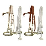 Showman Leather Futurity Knot Rawhide Show Bosal w/ Cotton Mecate Reins